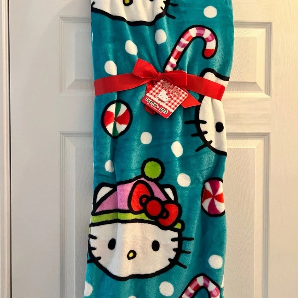 Hello Kitty Fleece Blanket - Blue